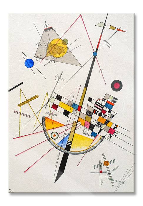 Pixxprint Wassily Kandinsky - Delikate Spannung , Glasbild Blitzverkäufe