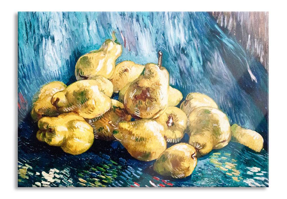 Pixxprint Vincent Van Gogh - Stillleben mit Birnen , Glasbild