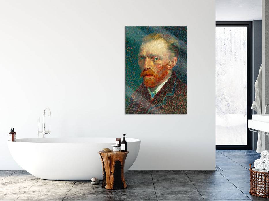 Pixxprint Vincent Van Gogh - Selbstbildnis , Glasbild Limitierter Zeitrabatt