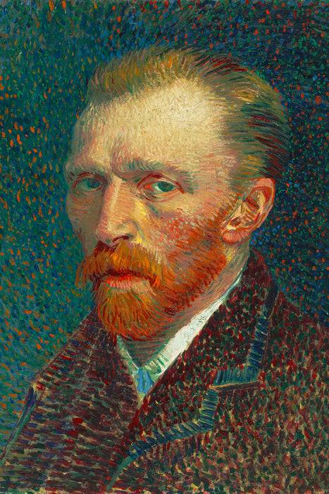 Pixxprint Vincent Van Gogh - Selbstbildnis , Glasbild Limitierter Zeitrabatt