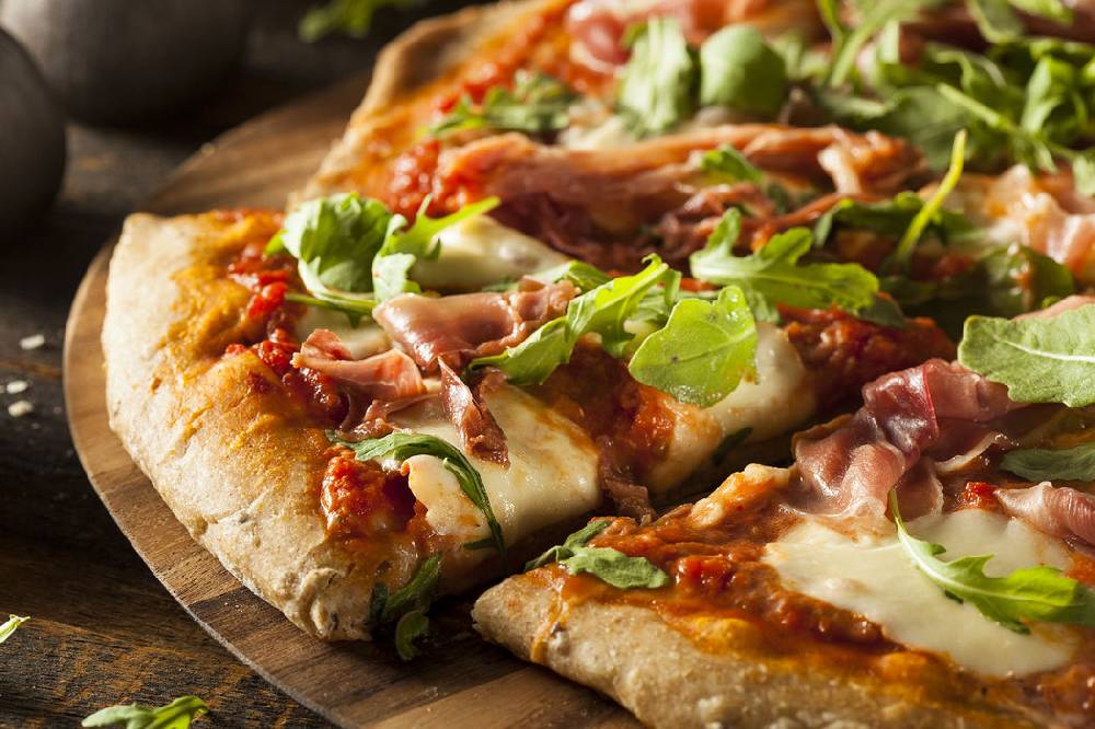 Pixxprint Köstliche italienische Pizza, Glasbild Sonderangebot