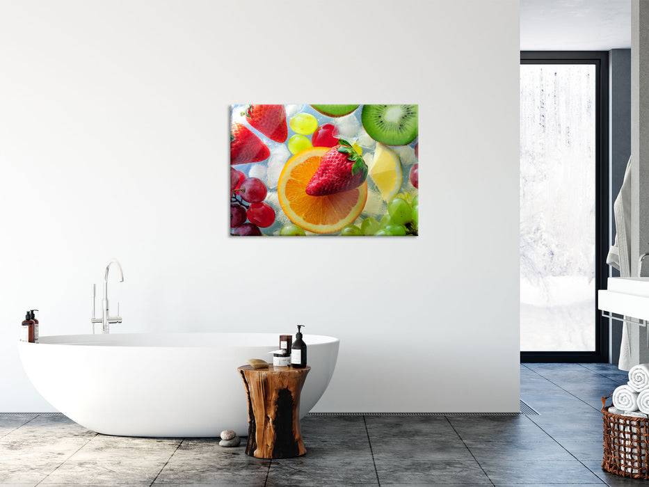 Pixxprint Leckeres buntes Obst, Glasbild Cyber Monday