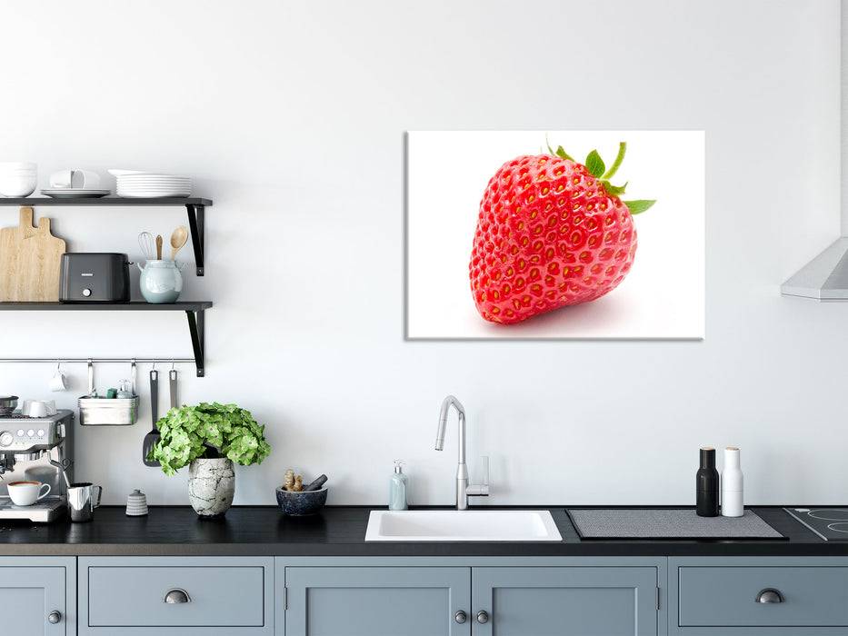Pixxprint Leckere Erdbeere, Glasbild Osterangebot