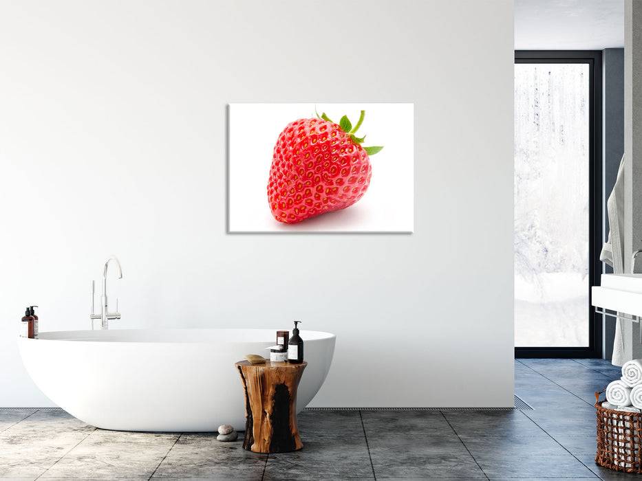 Pixxprint Leckere Erdbeere, Glasbild Osterangebot