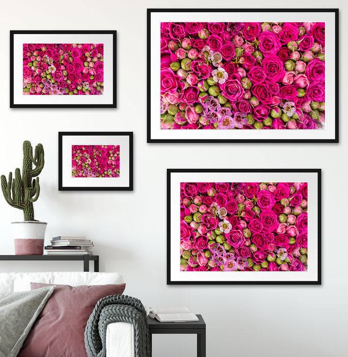 Pixxprint Blumen, im Galerie-Passepartout Bilderrahmen Verkauf