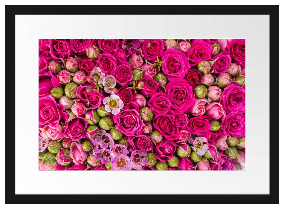 Pixxprint Blumen, im Galerie-Passepartout Bilderrahmen Verkauf
