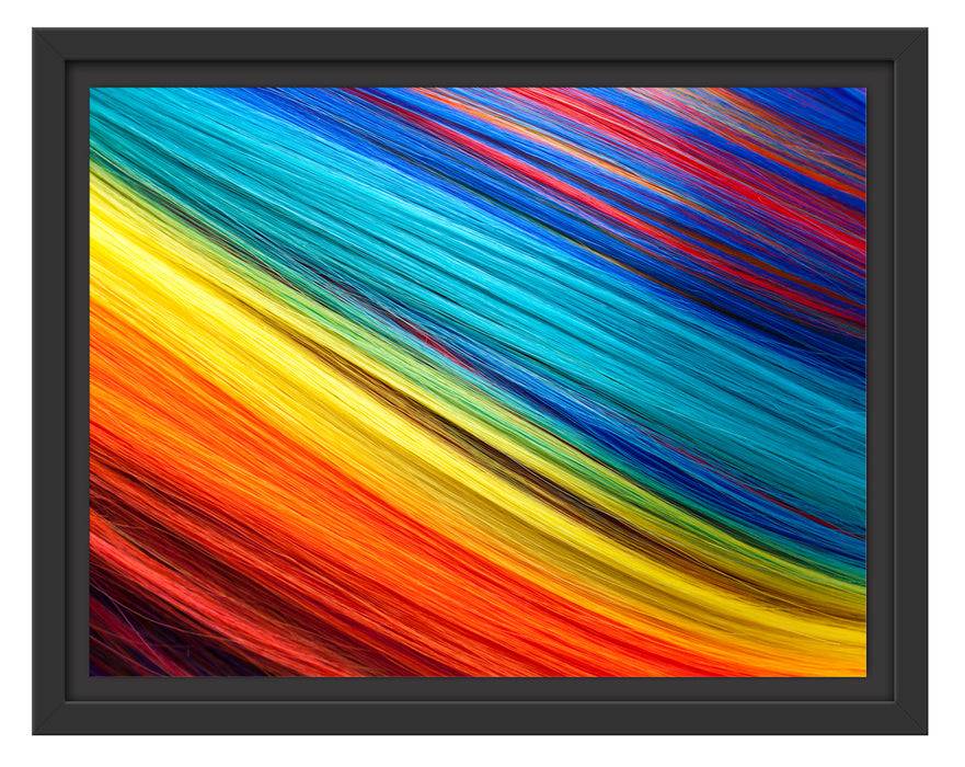Pixxprint Bunte Streifen, im Schwebe-Effekt Bilderrahmen Flash Sale