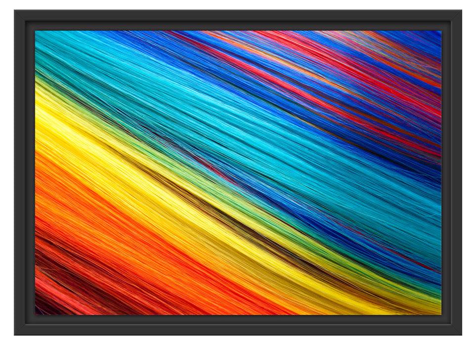 Pixxprint Bunte Streifen, im Schwebe-Effekt Bilderrahmen Flash Sale