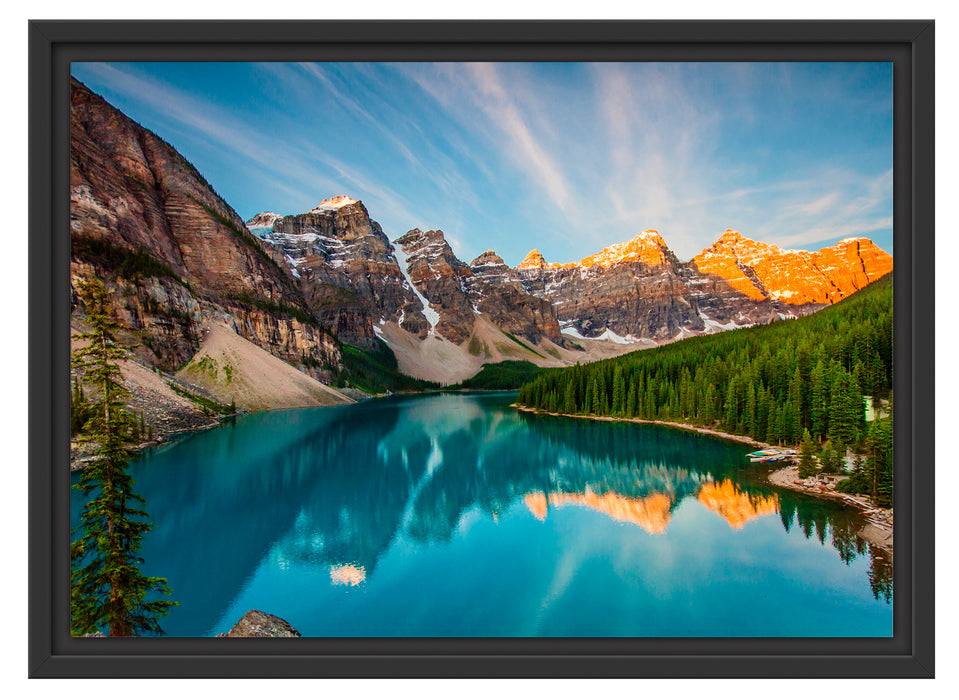 Pixxprint Bergsee, im Schwebe-Effekt Bilderrahmen Cyber Monday