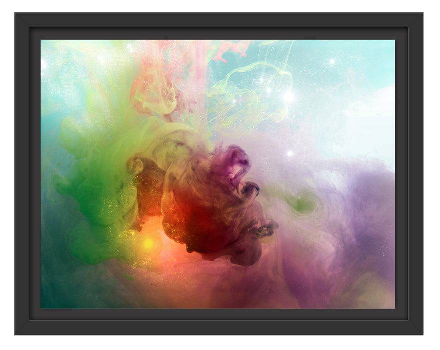 Pixxprint Bunte Wasserwelle, im Schwebe-Effekt Bilderrahmen Top Angebot