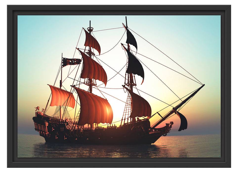 Pixxprint Altes Segelschiff, im Schwebe-Effekt Bilderrahmen Tägliche Deals