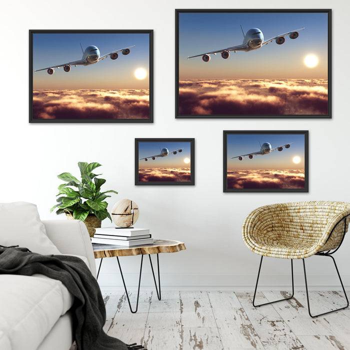 Pixxprint Flugzeug, im Schwebe-Effekt Bilderrahmen Wochenangebot