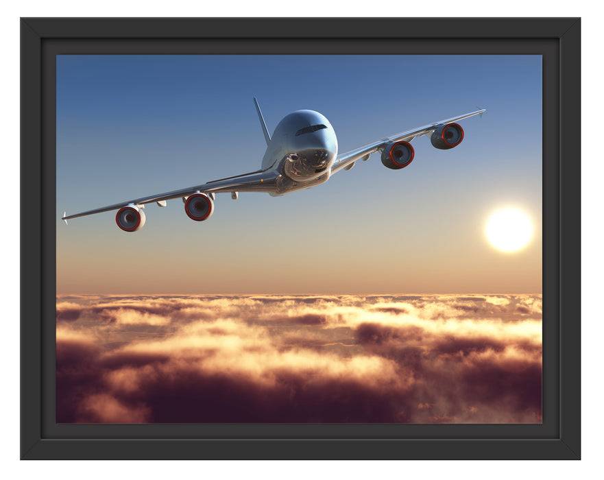 Pixxprint Flugzeug, im Schwebe-Effekt Bilderrahmen Wochenangebot