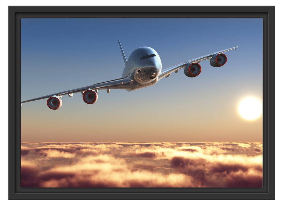 Pixxprint Flugzeug, im Schwebe-Effekt Bilderrahmen Wochenangebot