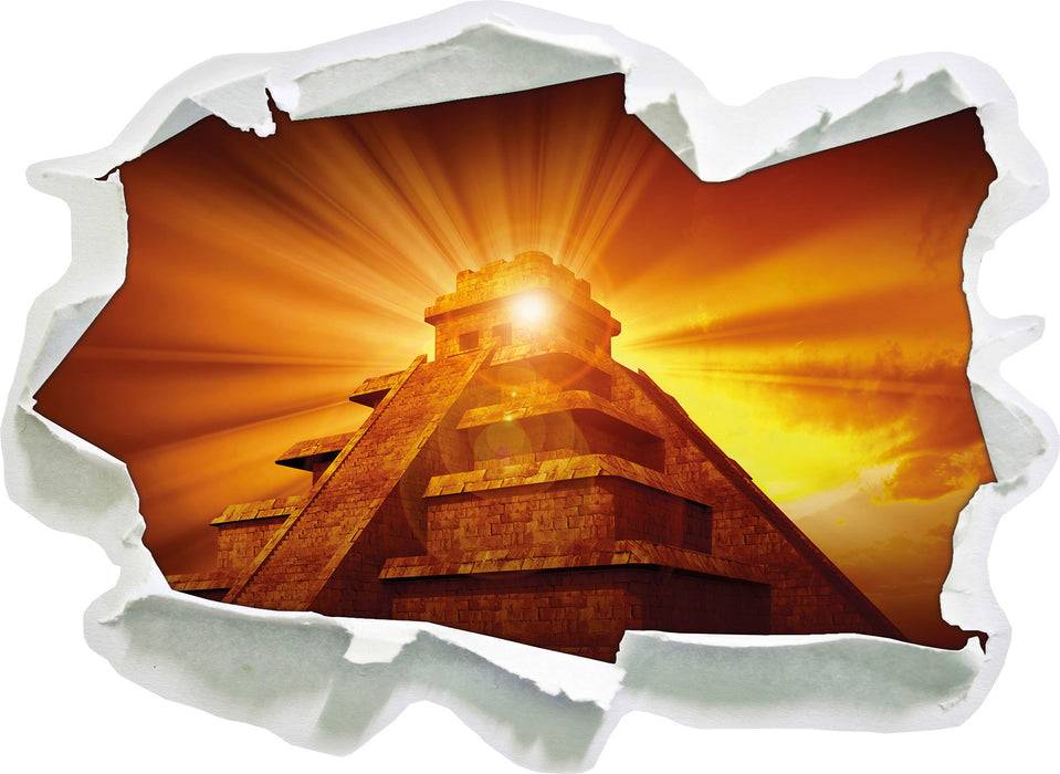 Pixxprint Prächtige Maya Pyramide, 3D Wandtattoo Vierteljährliche Förderung