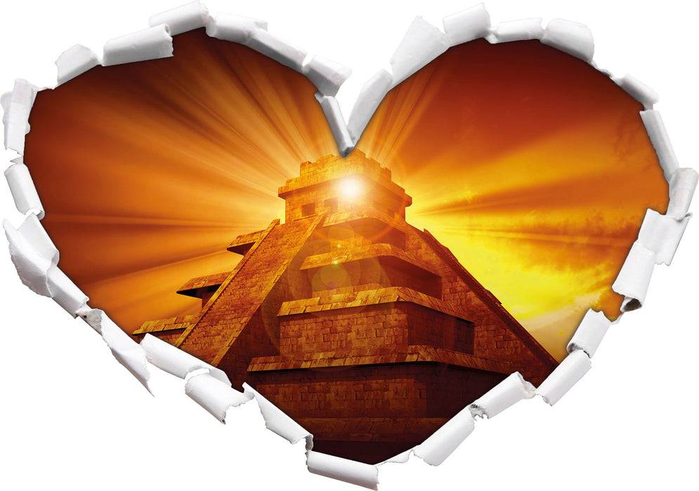Pixxprint Prächtige Maya Pyramide, 3D Wandtattoo Vierteljährliche Förderung