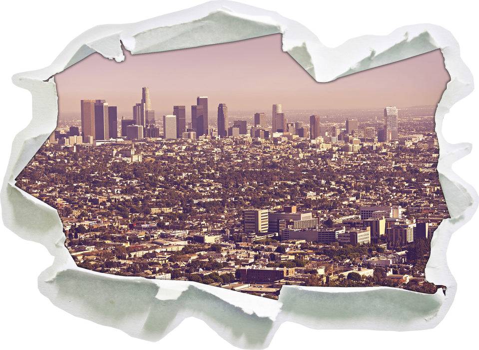 Pixxprint Skyline von Los Angeles, 3D Wandtattoo Bis zu 55% Rabatt