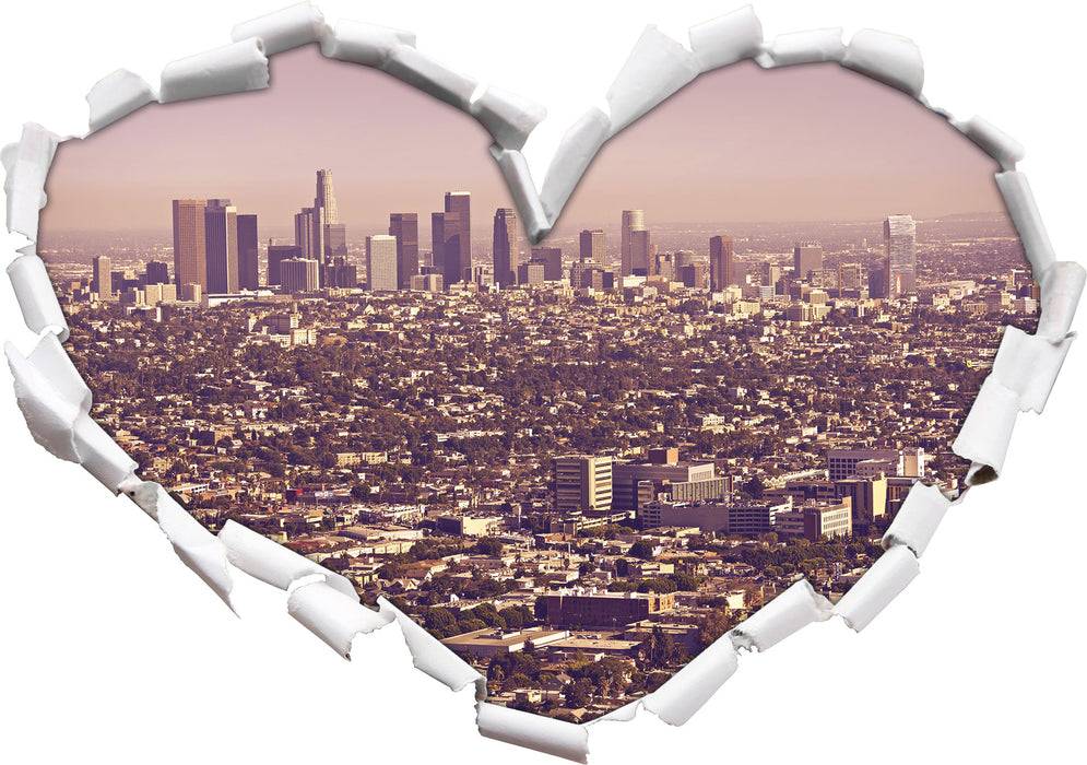 Pixxprint Skyline von Los Angeles, 3D Wandtattoo Bis zu 55% Rabatt