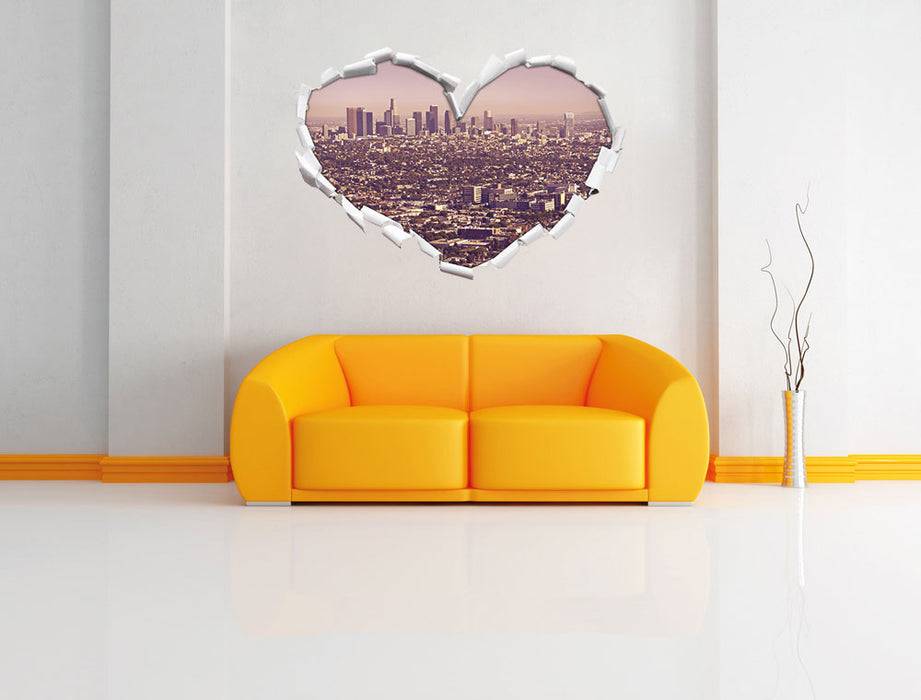 Pixxprint Skyline von Los Angeles, 3D Wandtattoo Bis zu 55% Rabatt