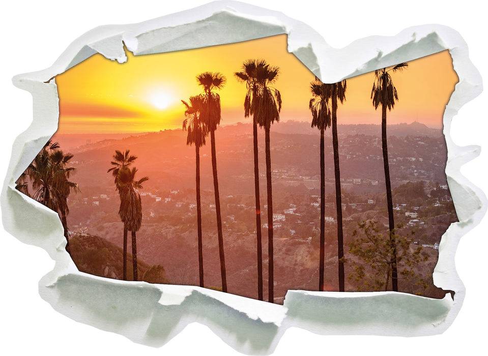 Pixxprint Blick auf Hollywood, 3D Wandtattoo Discount Store für neue Produkte