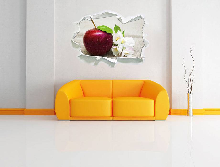 Pixxprint Knackiger roter Apfel, 3D Wandtattoo Nur noch ein Tag übrig