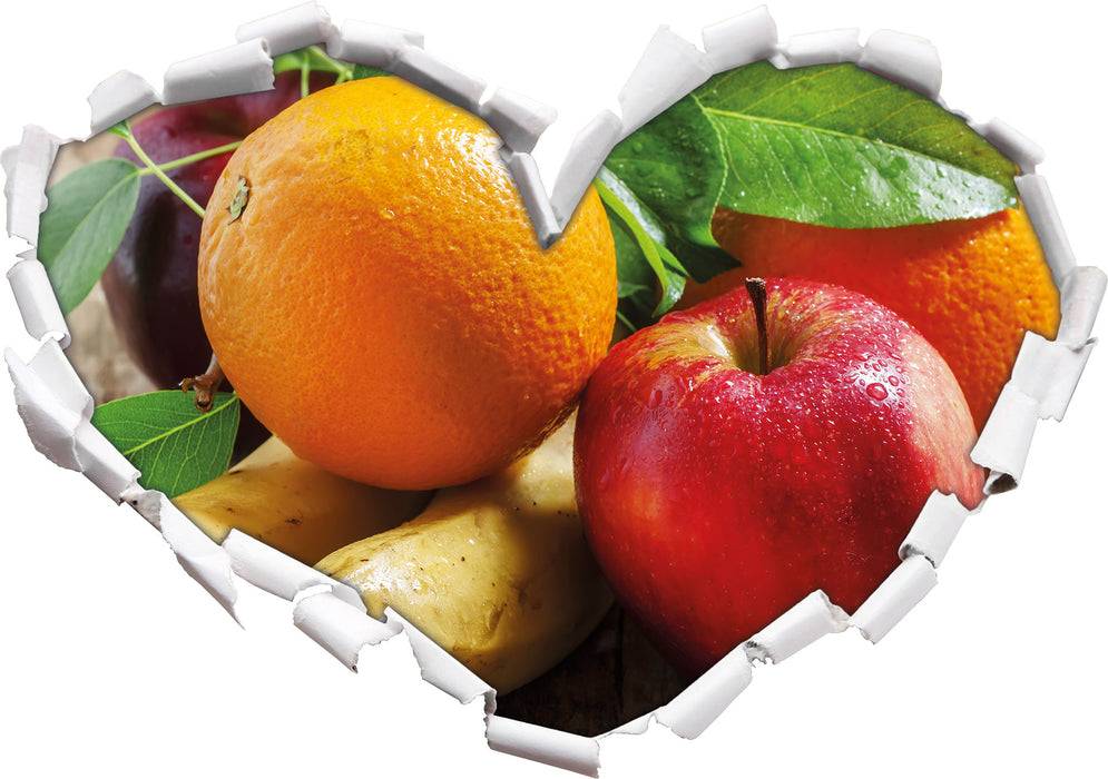 Pixxprint Frisches leckeres Obst, 3D Wandtattoo Riesige Rabatte