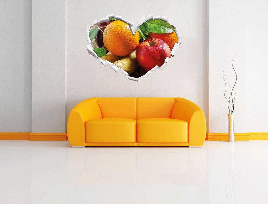 Pixxprint Frisches leckeres Obst, 3D Wandtattoo Riesige Rabatte