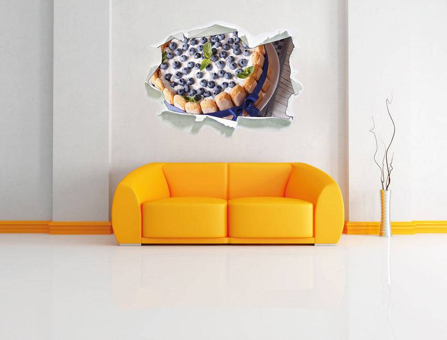 Pixxprint Köstliche Heidelbeertorte, 3D Wandtattoo 50% Rabatt mit kostenlosem Versand