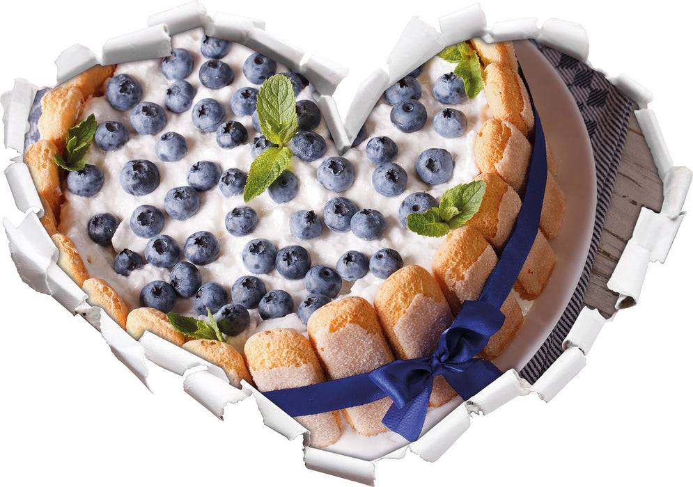 Pixxprint Köstliche Heidelbeertorte, 3D Wandtattoo 50% Rabatt mit kostenlosem Versand