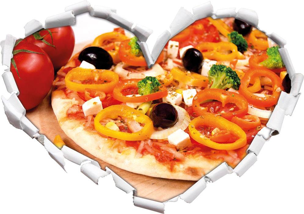 Pixxprint Köstliche Pizza aus Italien, 3D Wandtattoo Clearance-Verkauf