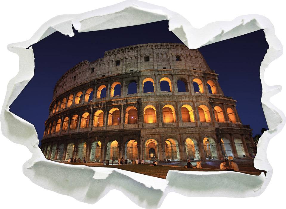 Pixxprint Colosseum in Rom, 3D Wandtattoo Kostenloser Versand international