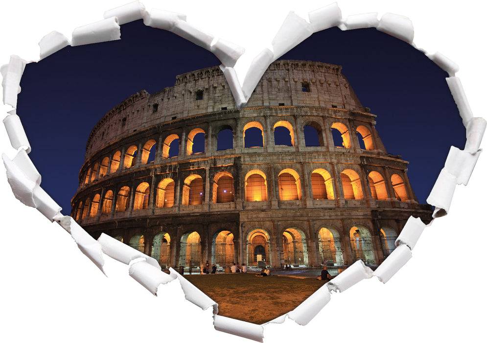 Pixxprint Colosseum in Rom, 3D Wandtattoo Kostenloser Versand international