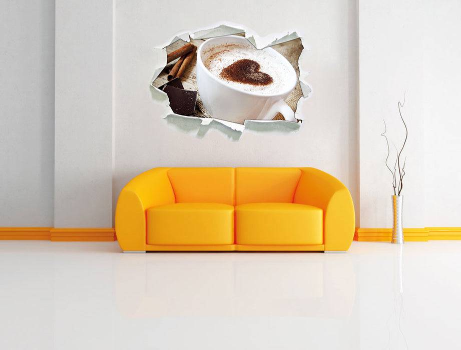 Pixxprint Tasse Kaffee mit Schokolade, 3D Wandtattoo Fabrikladen