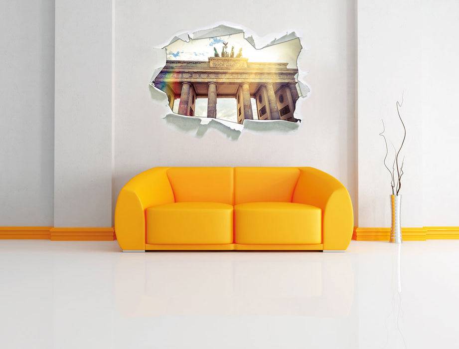 Pixxprint Brandenburger Tor in Berlin, 3D Wandtattoo Begrenzt auf 3 Tage