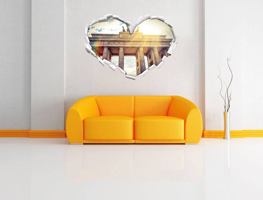 Pixxprint Brandenburger Tor in Berlin, 3D Wandtattoo Begrenzt auf 3 Tage