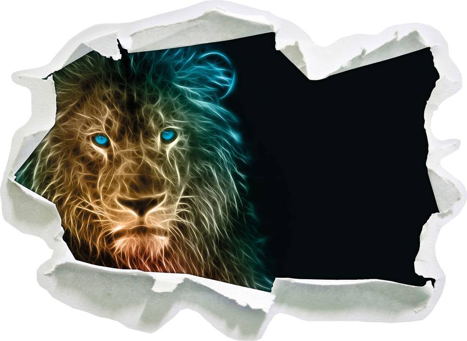 Pixxprint Stolzer Löwe Abstrakt, 3D Wandtattoo 2025