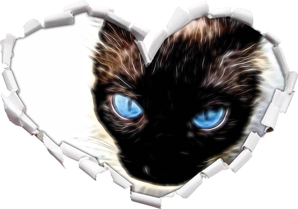 Pixxprint Schwarze elegante Katze, 3D Wandtattoo Online