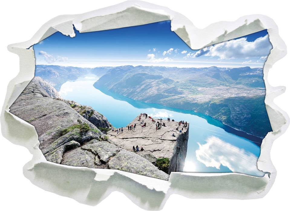 Pixxprint Preikestolen Lysefjord Norwegen, 3D Wandtattoo Angebote