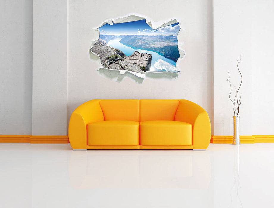 Pixxprint Preikestolen Lysefjord Norwegen, 3D Wandtattoo Angebote