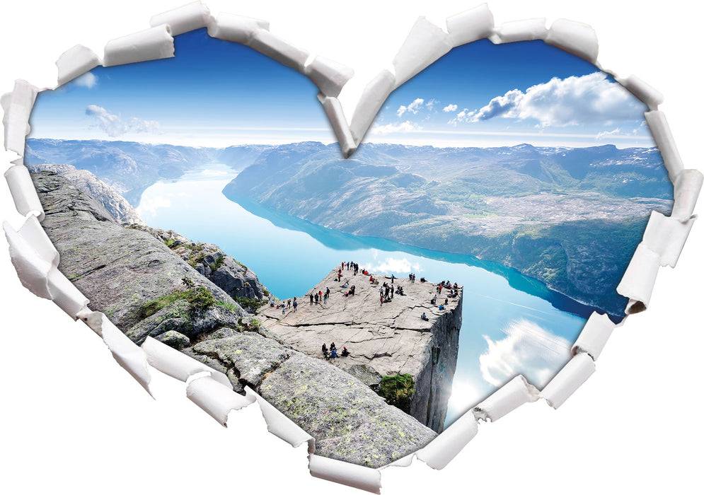 Pixxprint Preikestolen Lysefjord Norwegen, 3D Wandtattoo Angebote