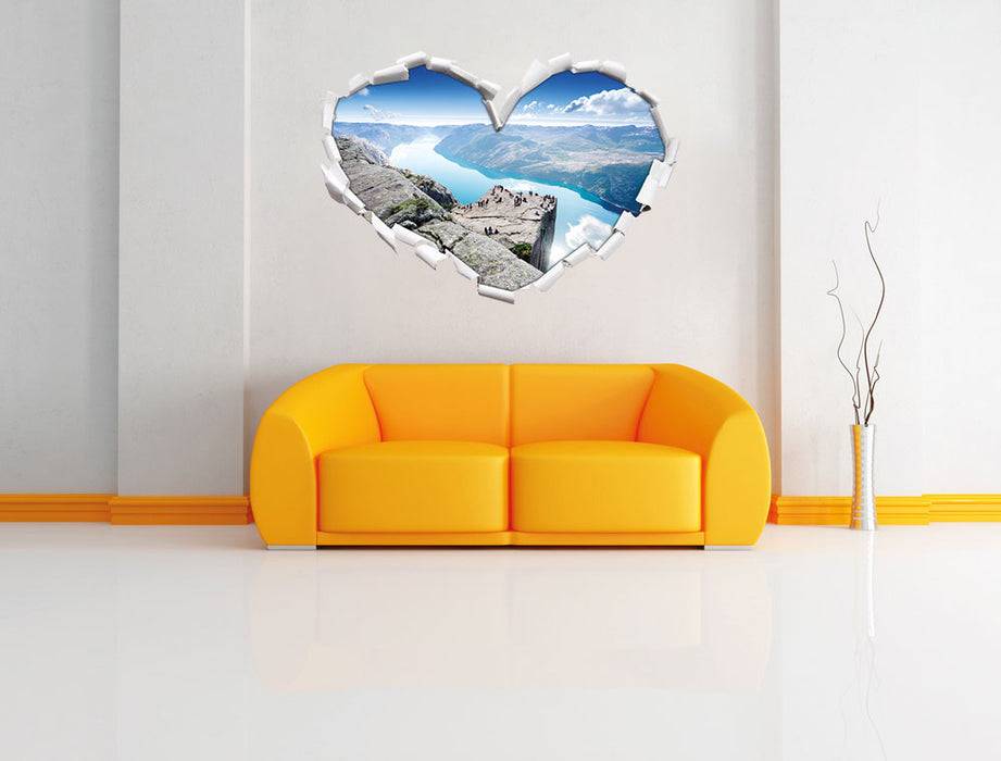 Pixxprint Preikestolen Lysefjord Norwegen, 3D Wandtattoo Angebote