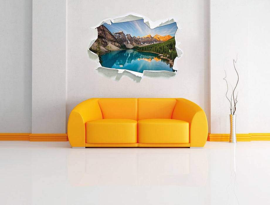 Pixxprint Bergsee, 3D Wandtattoo Flash Sale