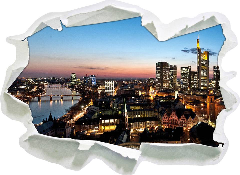 Pixxprint Frankfurt Skyline, 3D Wandtattoo Preisnachlass