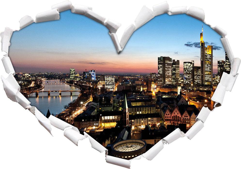 Pixxprint Frankfurt Skyline, 3D Wandtattoo Preisnachlass