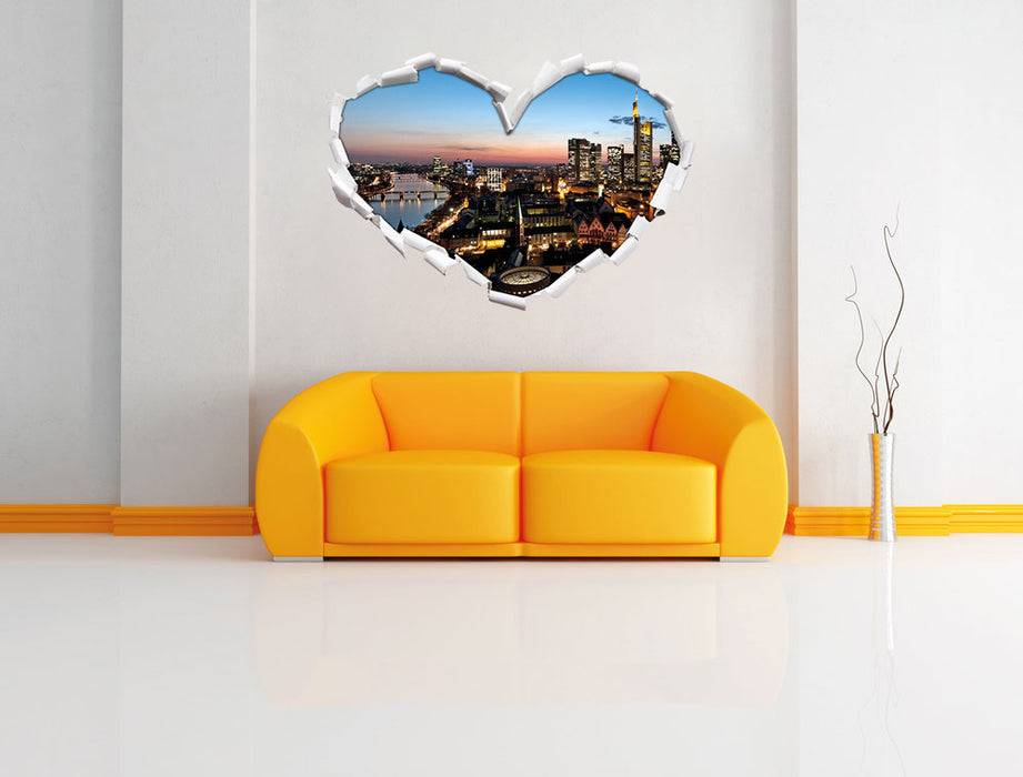 Pixxprint Frankfurt Skyline, 3D Wandtattoo Preisnachlass