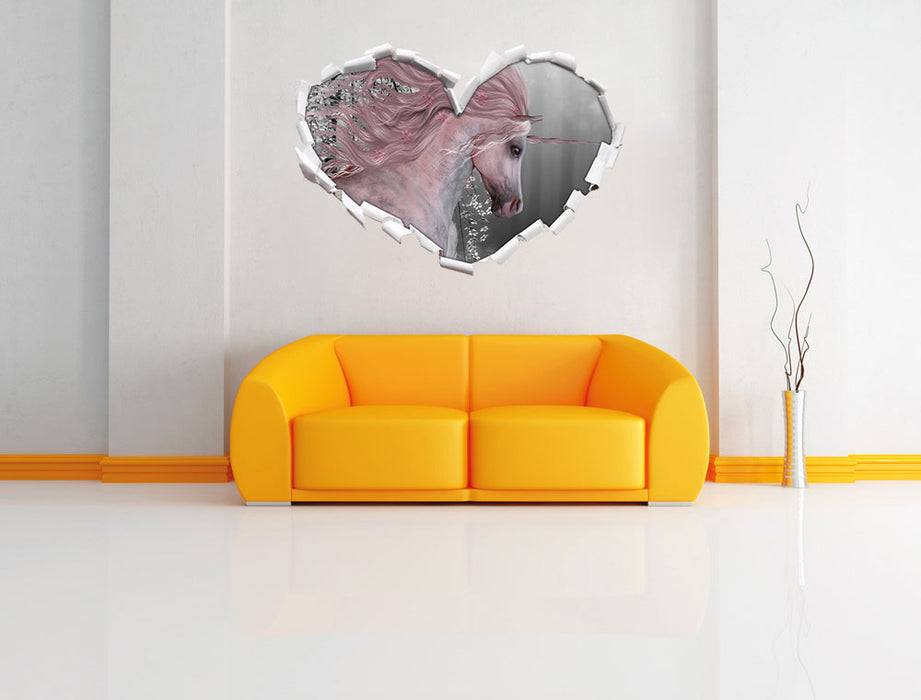 Pixxprint wunderbares Einhorn, 3D Wandtattoo Black Friday