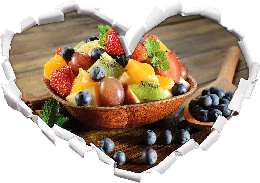Pixxprint Schale voll mit frischem Obst, 3D Wandtattoo Osterangebot