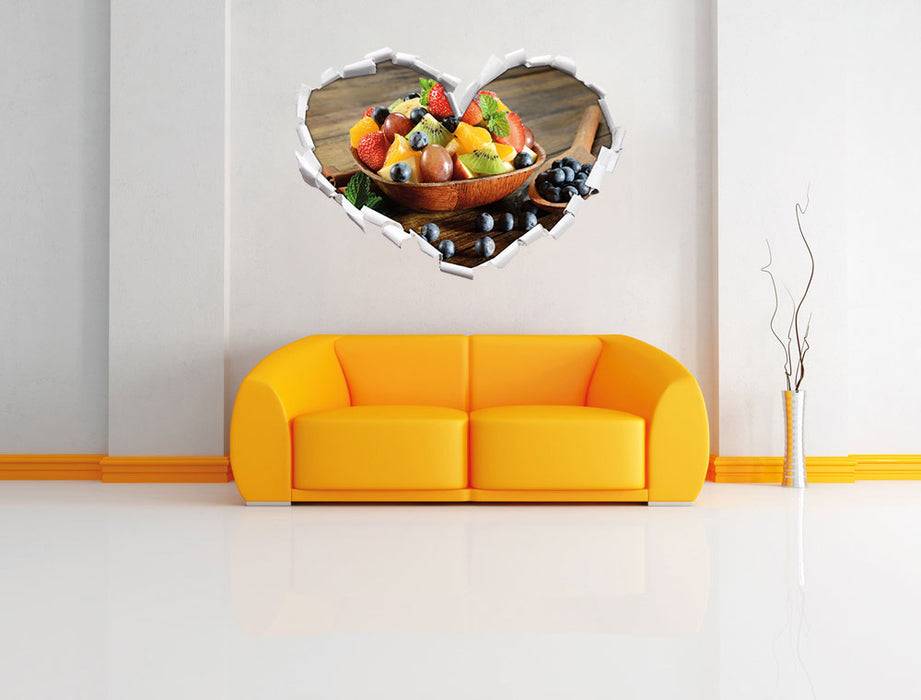 Pixxprint Schale voll mit frischem Obst, 3D Wandtattoo Osterangebot