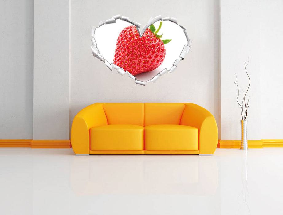 Pixxprint Leckere Erdbeere, 3D Wandtattoo Kauf eins, bekomm eins gratis