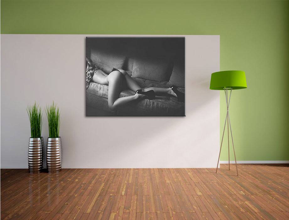 Pixxprint Frau mit sexy Po, Leinwandbild VIP-Rabatte